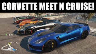 Forza Horizon 2 - Meet n Cruise - 7 CORVETTES!!