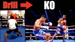 Manny Pacquiao | Genius Drills That Became KO's - Breakdown