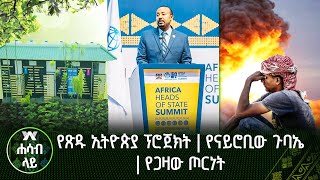 የጽዱ ኢትዮጵያ ፕሮጀክት | የናይሮቢው ጉባኤ| የጋዛው ጦርነት