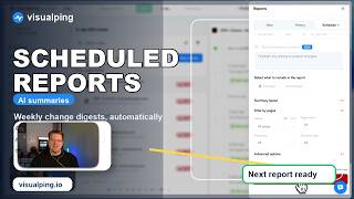 Get AI Website Monitoring & Change Reports on Autopilot with Visualping