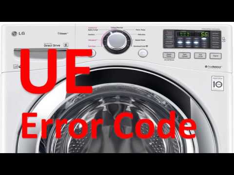 UE Error Code SOLVED!!! LG Front Loading Washer Washing Machine - YouTube