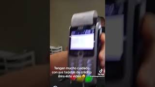 Tengan mucho cuidado con sus tarjetas de credito mira este video