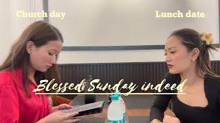 How we spent our Sunday🍃| went to church⛪️| grabbed some lunch| over all it was a blissful Sunday🌸✨