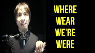 Sabes cómo pronunciar:  WEAR, WHERE, WE'RE, WERE?? How to pronounce WEAR, WHERE, WE'RE, WERE??