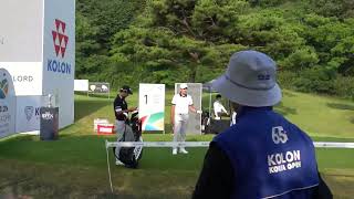 KPGA 코오롱한국오픈골프선수권대회  kolon korea open 4R 1번홀 이상희 lee Sanghee 최영준 Choi Youngjun 프로  korea pro golf