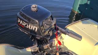 2023 Parsun 2.6hp outboard motor coldstart