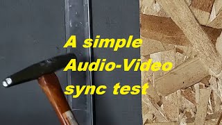 A simple Audio-Video sync test