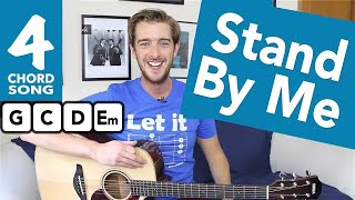 Stand By Me Guitar Tutorial - Easy Guitar Songs for Beginners - How To Play Guitar Songs