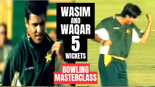 Wasim and Waqar Demolish India 5 Wickets  | Best Swing Bowling  | Pakistan vs India