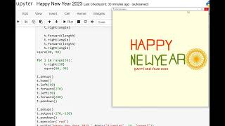 Happy New Year 2023 using Python