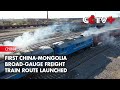 First China-Mongolia Broad-gauge Freight Train Route Launched