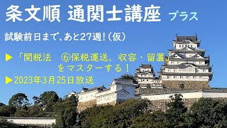 【条文順通関士講座】通関士試験前日まで、あと27週(仮)【プラス】