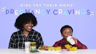 Kids Try Their Moms' Pregnancy Cravings | Kids Try | HiHo Kids