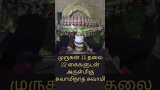 முருகன் 11தலை 22 கைகளுடன் அருள்மிகு சுவாமிநாத சுவாமி 🙏முருகன் துணை #murugan 🙏🦚🙏