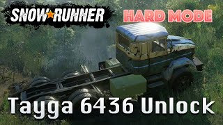 SnowRunner Hard Mode [SPECIAL] Tayga 6436 Unlock