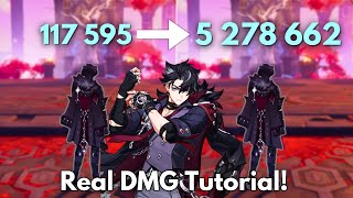 F2P:- C0 Wriothesley 5M Dmg Tutorial [ Genshin Impact ]