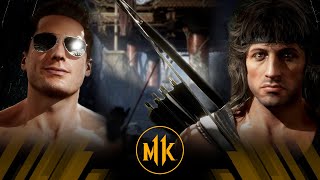 Mortal Kombat 11 - (Klassic) Johnny Cage Vs Rambo (Very Hard)