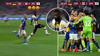 Rudiger Troll Run to Japanese Player Asano,🤣  and Rudiger Get Instant Karma | World Cup 2022