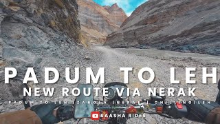 | PADUM TO LEH via NERAK NEW ROUTE | Zanskar & Ladakh series Day-7 On ROYAL ENFIELD INTERCEPTOR 650.