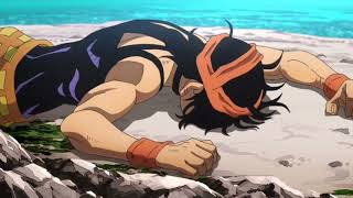 Narancia crying.