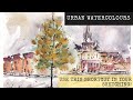 Loose Ink and Watercolour Sketching Tutorial - With One Magic Shortcut