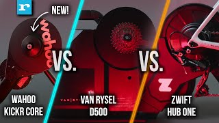 Budget Smart Trainer Showdown 2024: NEW Wahoo Kickr Core vs Van Rysel D500 vs Zwift Hub One
