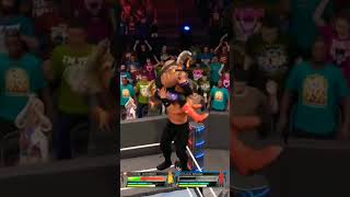 WWE 2K22 Roman Reigns Powebomb Rey Mysterio From Top Rope #shorts #trending #romanreigns