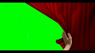 Green Screen CURTAINS Opening Closing Free template with Tutorial