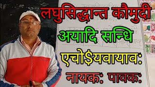 नायक: पावक: # अयादि सन्धि @एचो$यवायाव:। Ayadi sandhi, nayak, pawak