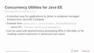 Concurrency Utilities for Java EE 1.0