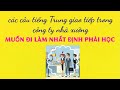 50 câu giao tiếp tiếng Trung trong công ty nhà xưởng muốn đi làm nhất định phải học