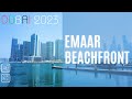 Emaar Beachfront & Dubai Harbour Silent Walk | 2023 [4K]