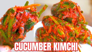 Cucumber Kimchi: Oi-sobagi (오이소박이) 🇰🇷Traditional + 🌱Vegan Recipes (전통 + 채식/비건 오이소박이 레시피)