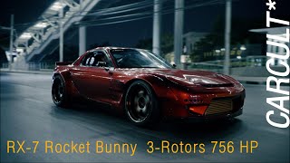 Carcult : RX-7 rocketbunny 3-Rotors 756 HP by Club24 Automotive