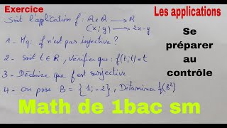 les applications......math de 1bac sm