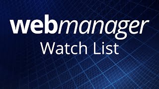 Watch List | WebManager