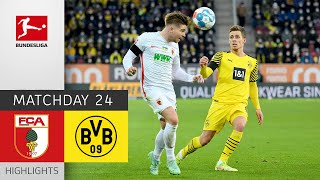Augsburg vs Borussia Dortmund 1-1 | All Goals & Highlights | Bundesliga 2021/22 | Matchday 24