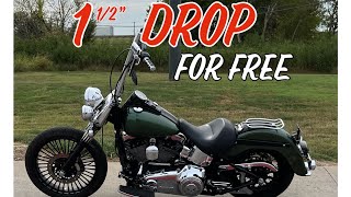 How to lower Harley FOR FREE