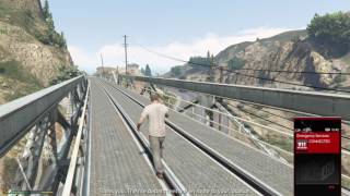 GTA5 列車に轢かれるも生還