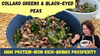 Black Eyed Peas And Collard Greens Recipe: A High Protein Vegan Food!