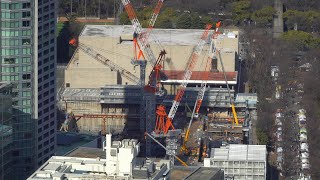 【NHK放送センター建替工事】情報棟（Ⅰ期）の建設状況（2023年1月21日）