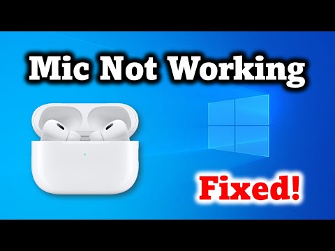 How to Fix AirPods Mic Not Working on Windows 10 or 11 #airPods #windows10 #windows11