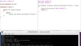 C++ Hello World to Java conversion