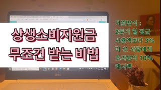 상생소비지원금 20만원 무조건 받는 꿀팁