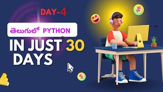 Day-4 python programming series||| Learn python in Telugu || Operators in python