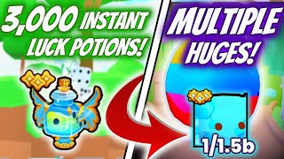 *PETS GO* HATCHING HUGES *WITHOUT* GOD POTIONS! 3,000 INSTANT LUCK POTIONS! + MASSIVE GIVEAWAY!