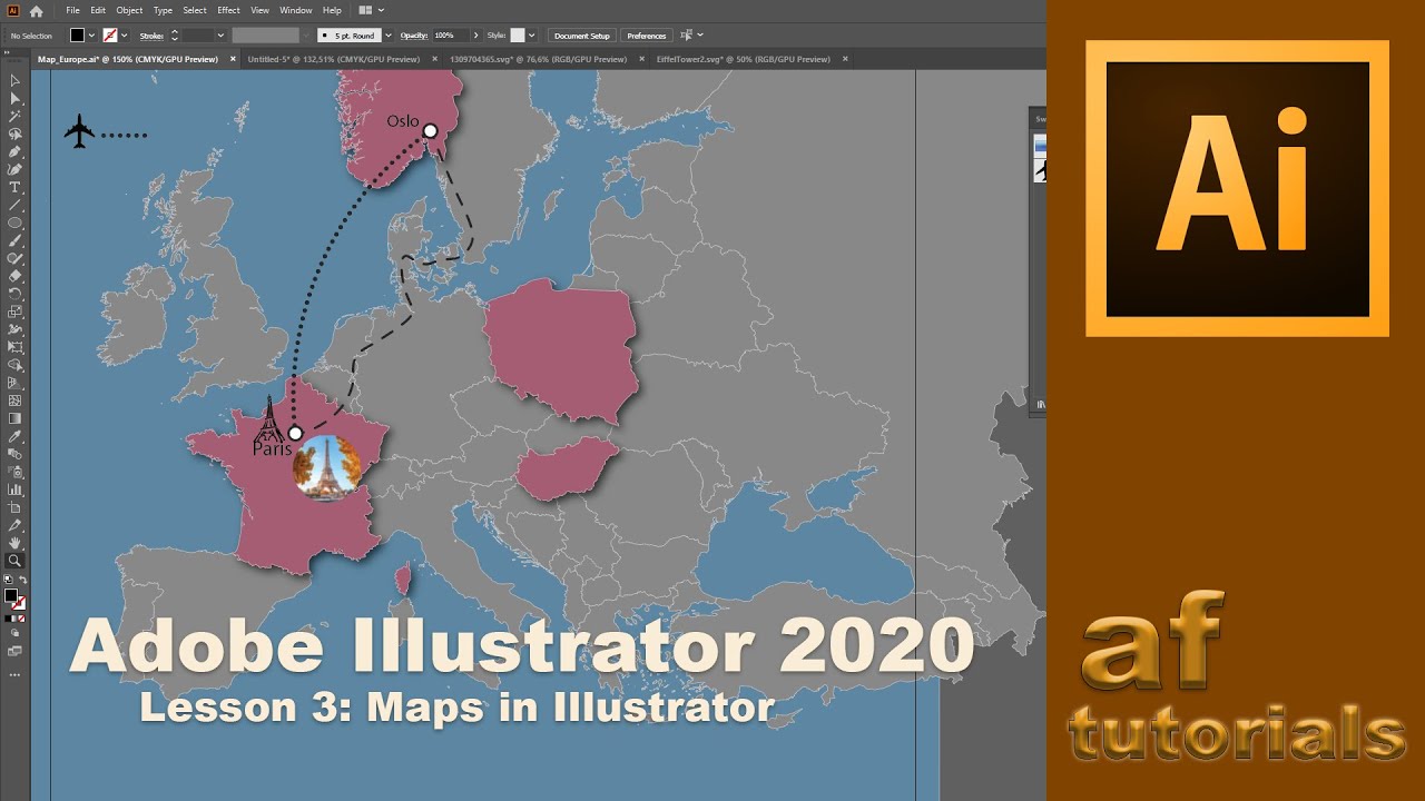 How To Draw Map Illustrator