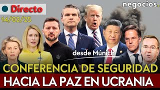 DIRECTO | CONFERENCIA DE SEGURIDAD DE MÚNICH: EUROPA FRENTE A EEUU POR UCRANIA