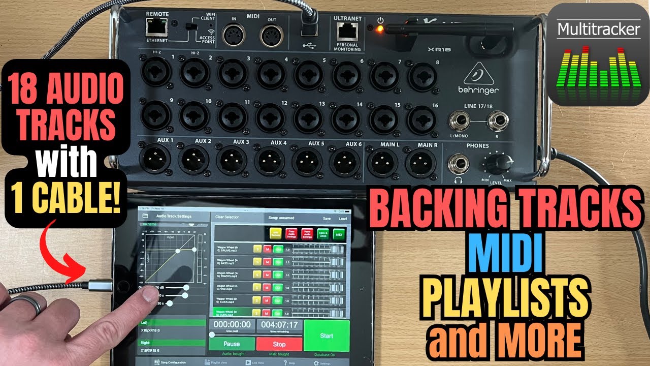 Live Backing Tracks App Multitracker Overview Multi Track Outputs