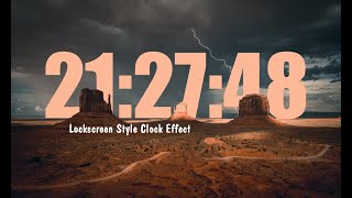 Clock Effect | Amazing Working Digital Clock using Html CSS & Javascript | Simple Javascript Project